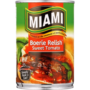 Miami Sweet Tomato Boerie Relish 410g – Tangy Tomato Relish Available in Canada